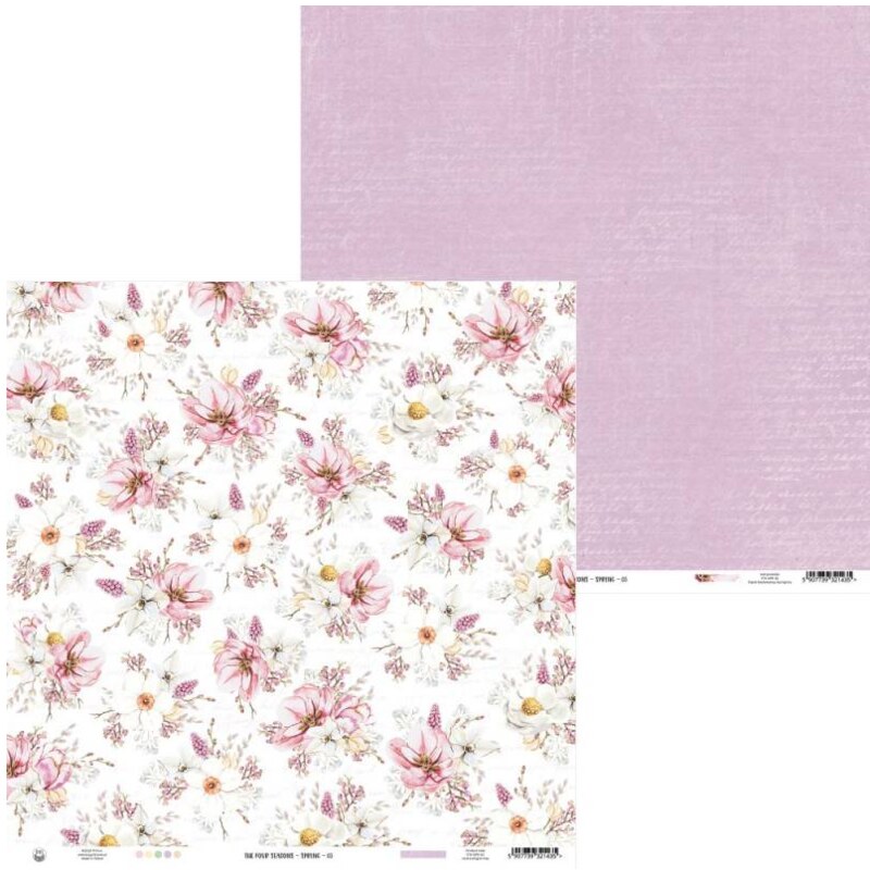 Potištěný papír 12x12" P13 The four seasons - Spring 03