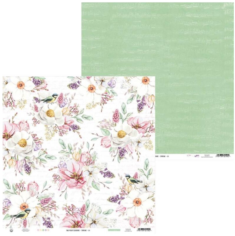 Potištěný papír 12x12" P13 The four seasons - Spring 04
