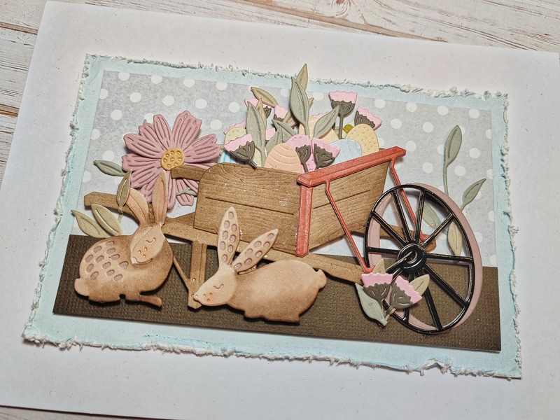 Přání ruční výroba - Jaro - pastelové barvy