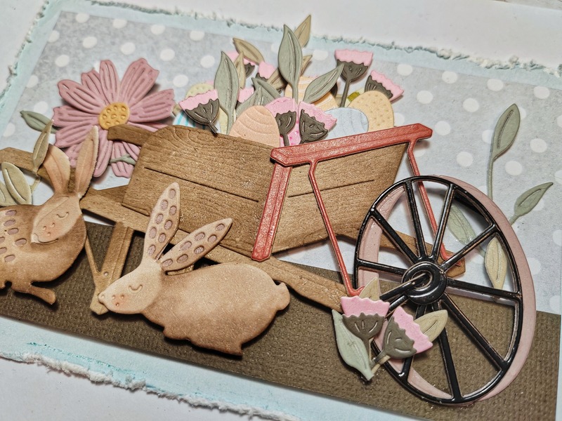 Přání ruční výroba - Jaro - pastelové barvy