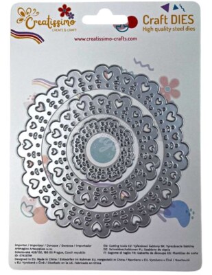 Vyřezávací šablona ARTMAGICO - kulatá bordura - sada 3 ks