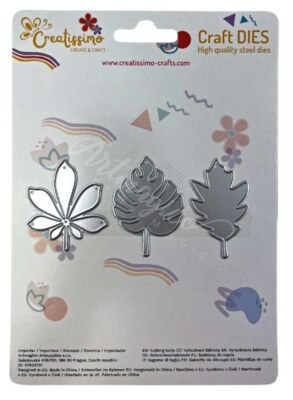 Vyřezávací šablona ARTMAGICO - listy - sada 3 ks