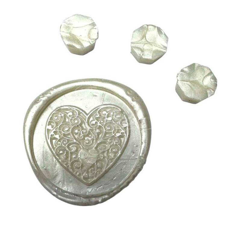 Pečetící vosk Creatissimo - perleťový bílý 30g - balení 30 g