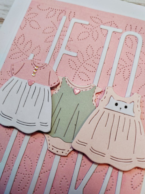 Přání ruční výroba - Je to holka - 1 ks