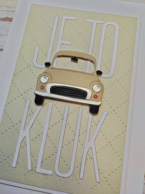 Přání ruční výroba - Je to kluk - 1 ks