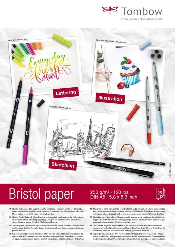 Blok Tombow Bristol A5 - 250g - 25 listů