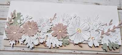 Dárková obálka - Květinová - pastelové barvy (magnetické otvírání) - 1 ks