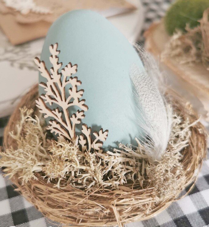 Dřevěné ozdoby - lístky a větvičky - sada 35 ks