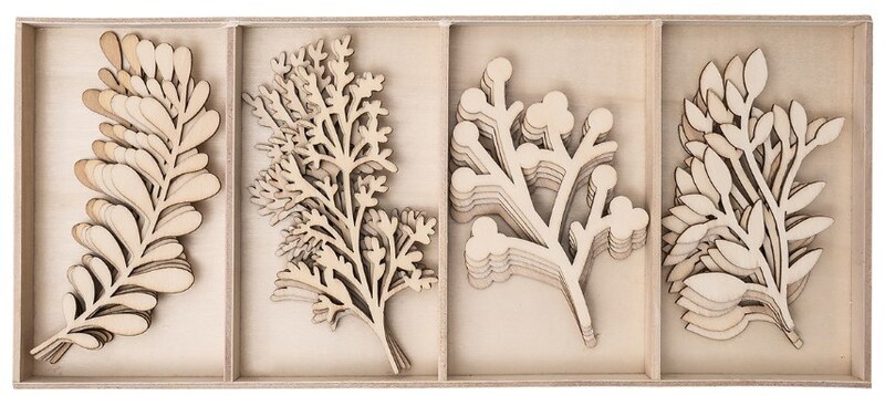 Dřevěné ozdoby - větvičky XL - sada 20 ks