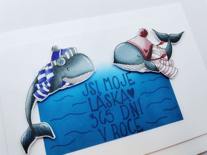 Přání ruční výroba - Jsi moje láska - 1 ks