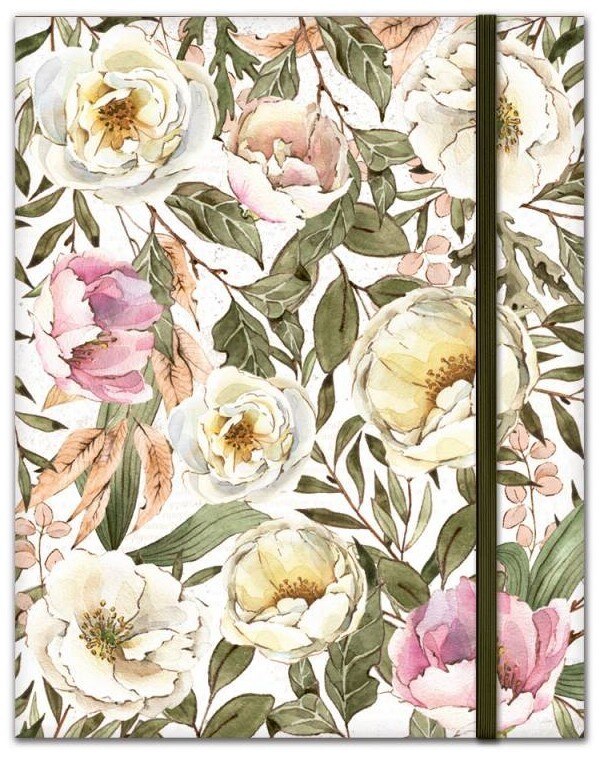 Zápisník A5 s pevnou vazbou P13 - Flowers - 1 ks