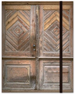 Zápisník A5 s pevnou vazbou P13 - dveře - 1 ks