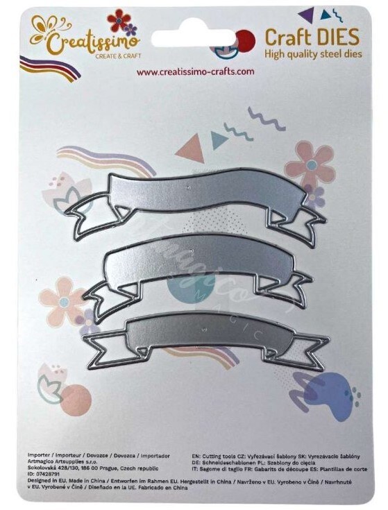 Vyřezávací šablona ARTMAGICO - bannery - sada 3 ks