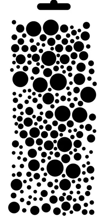 Plastová šablona Cadence - puntíky - 1 ks