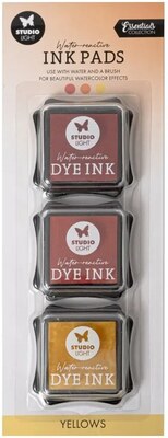 Inkousty reagující na vodu Studio Light - žluté - sada 3 ks