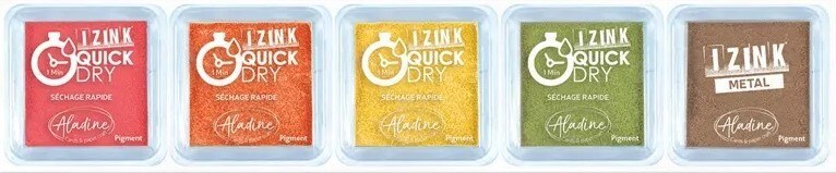 Rychleschnoucí inkousty Aladine - podzimní barvy - sada 5 ks