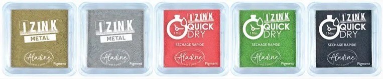 Rychleschnoucí inkousty Aladine - vánoční barvy - sada 5 ks