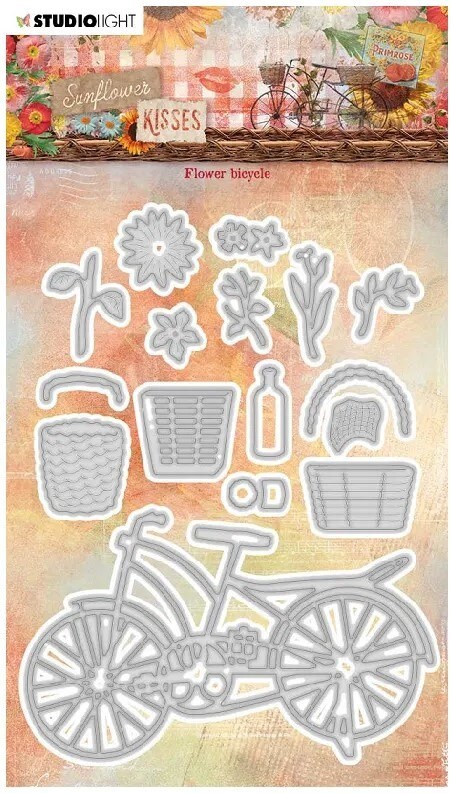 Vyřezávací šablony Studio Light - vrstvené kolo - sada 16 ks