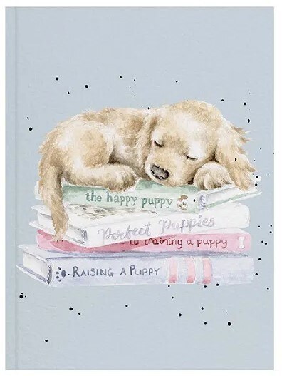 Luxusní zápisník A6 Wrendale Designs - štěňátko