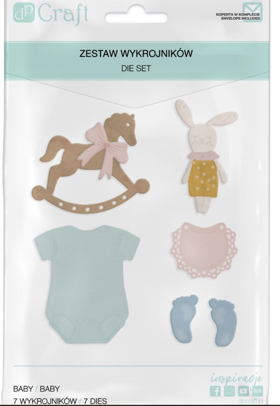 Vyřezávací šablony dpCraft - dítě - sada 7 ks