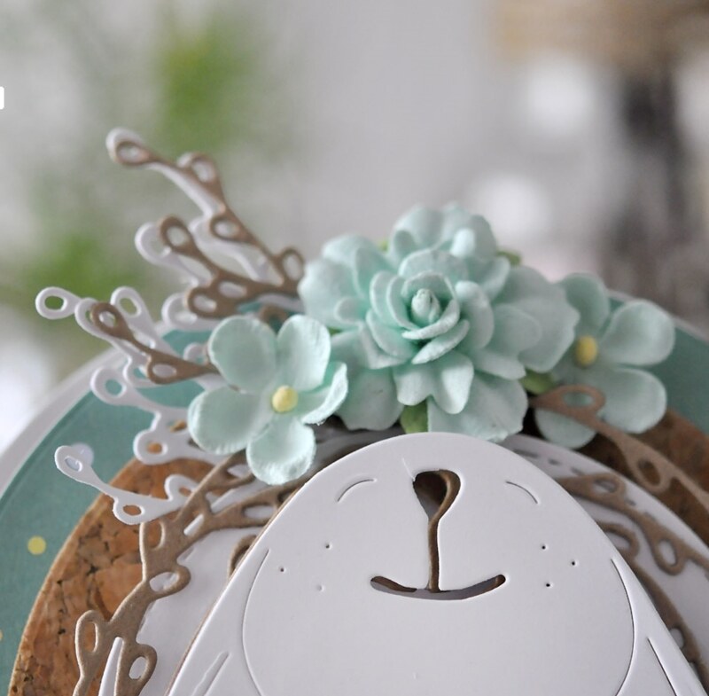 Papírová kvítka dpCraft - pastel - sada 60 ks