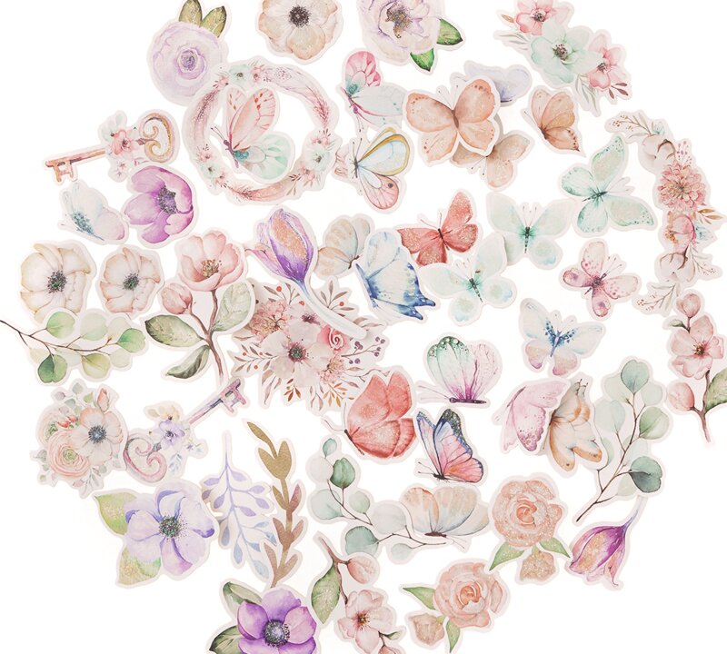 Papírové výseky dpCraft - Boho - sada 50 ks