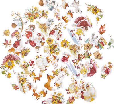 Papírové výseky dpCraft - Podzim - sada 50 ks