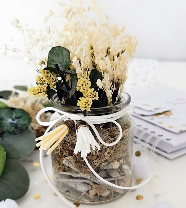 Ozdobné střapce dpCraft - přírodní - sada 8 ks