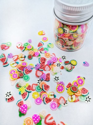 Ozdoby - Ovoce MIX - 5 mm - balení 10 g