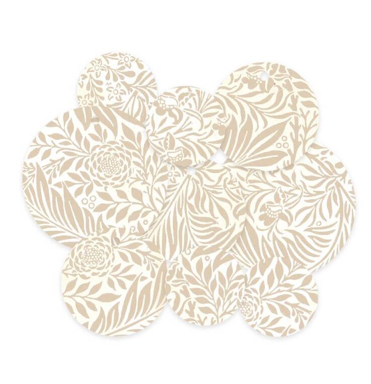 Dekorativní visačky kulaté P13 - Dear Love - sada 9 ks