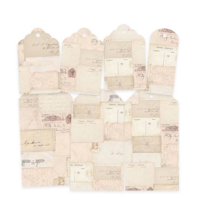 Dekorativní visačky P13 - Dear Love - sada 7 ks