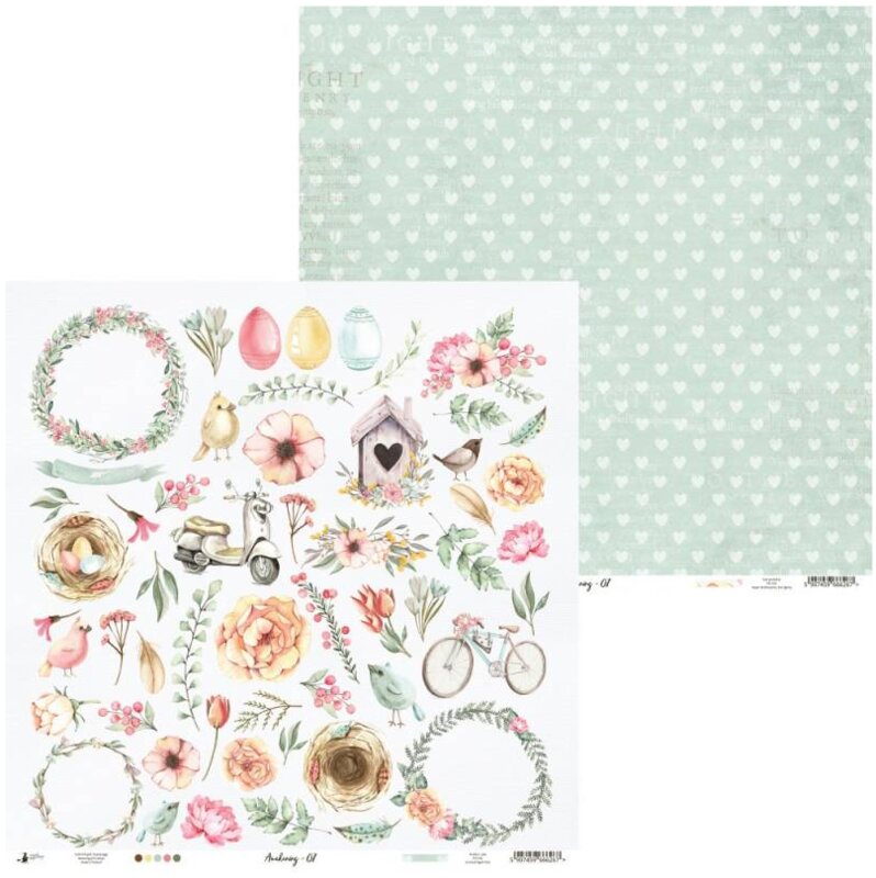 Potištěný papír 12x12" P13 Awakening 07