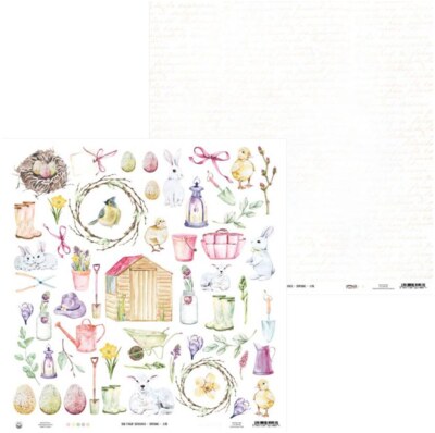 Potištěný papír 12x12" P13 The four seasons - Spring 07b - 1 list