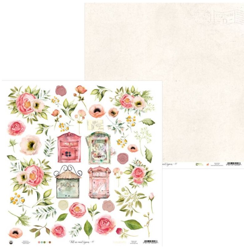 Potištěný papír 12x12" P13 Till We meet again 07 - 1 list