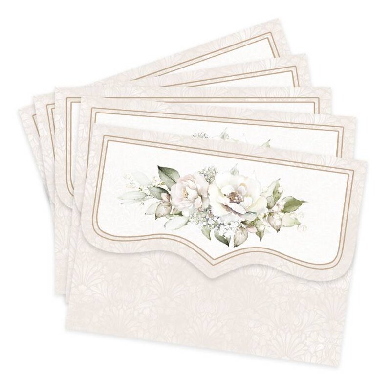 Mini obálky P13 - Love and Lace  - sada 5 ks