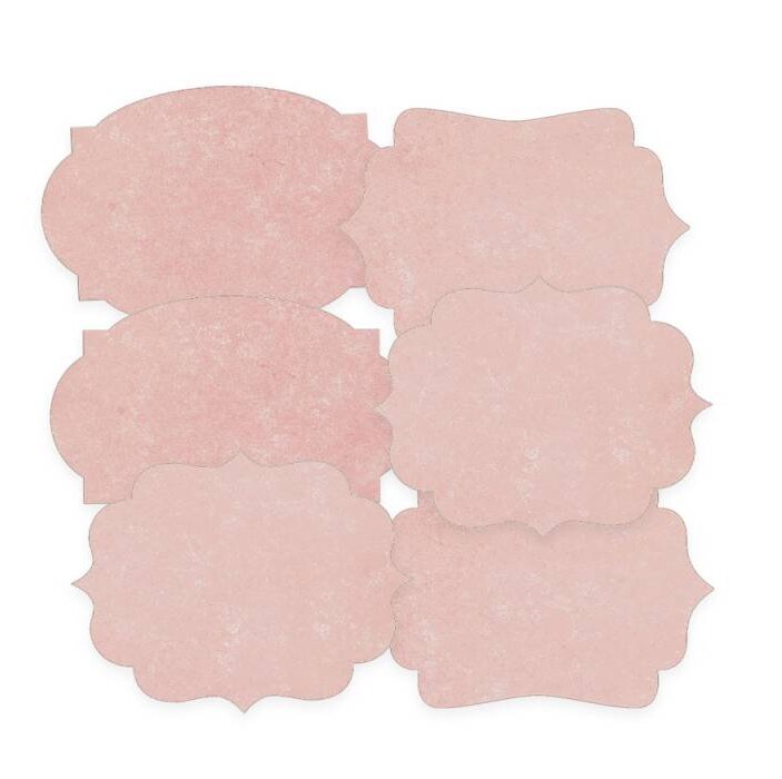 Dekorativní visačky P13 - Naturalist 02 štítky - sada 6 ks