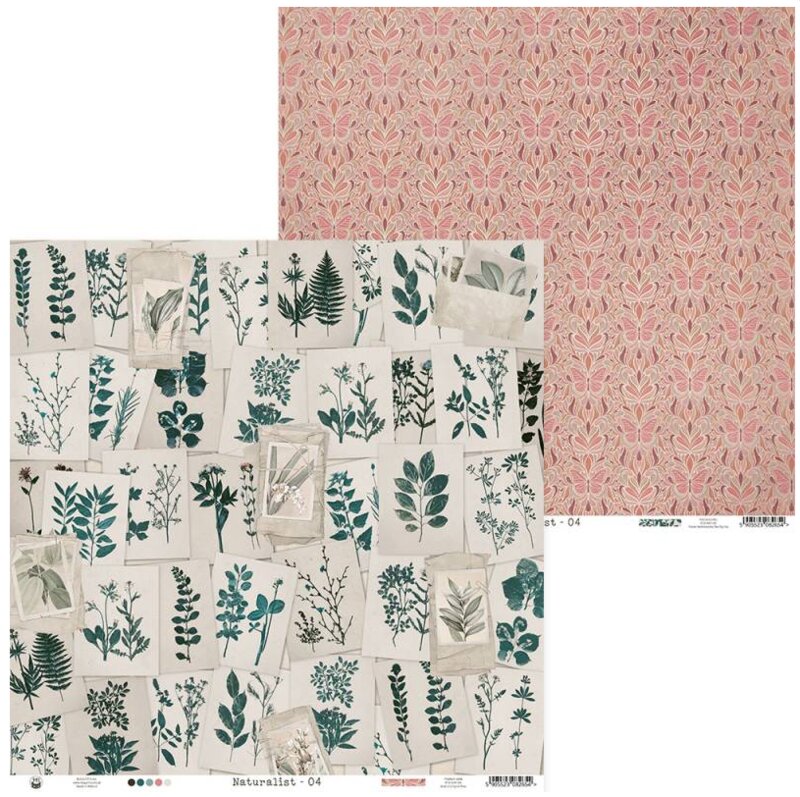 Scrapbookové oboustranně potištěné papíry P13 12x12" Naturalist - sada 12 listů
