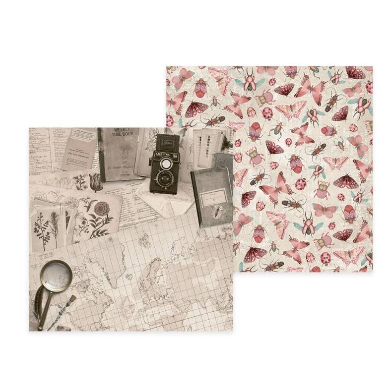 Scrapbookové oboustranně potištěné papíry P13 6x6" - Naturalist - sada 12 listů