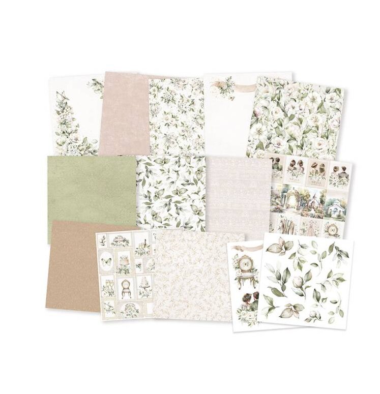 Scrapbookové oboustranně potištěné papíry P13 6x6" - Love and Lace - sada 12 listů