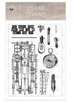 Silikonová razítka P13 - Free Spirit - sada 11 ks