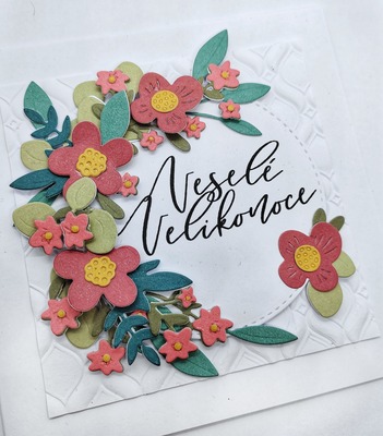 Přání ruční výroba - Veselé Velikonoce - 1 ks