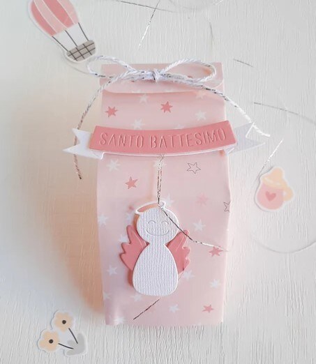 Vyřezávací šablony MODA SCRAP - andílek a banner - sada 5 ks