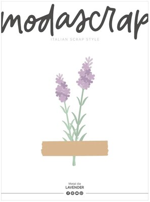 Vyřezávací šablony MODA SCRAP - levandule - sada 21 ks