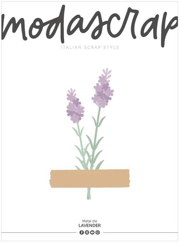 Vyřezávací šablony MODA SCRAP - levandule - sada 21 ks