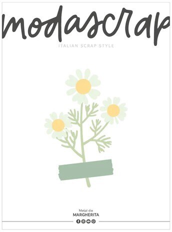 Vyřezávací šablony MODA SCRAP - heřmánek - sada 8 ks