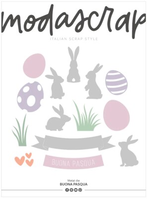 Vyřezávací šablony MODA SCRAP - Velikonoce - sada 16 ks