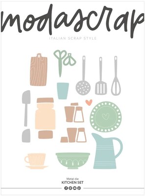 Vyřezávací šablony MODA SCRAP - vaření - sada 24 ks