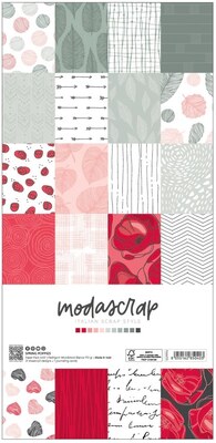 Sada papírů MODA SCRAP 6x12" - Spring Poppies - sada 21 listů