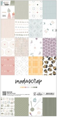 Sada papírů MODA SCRAP 6x12" - Herbs and Flowers - sada 21 listů