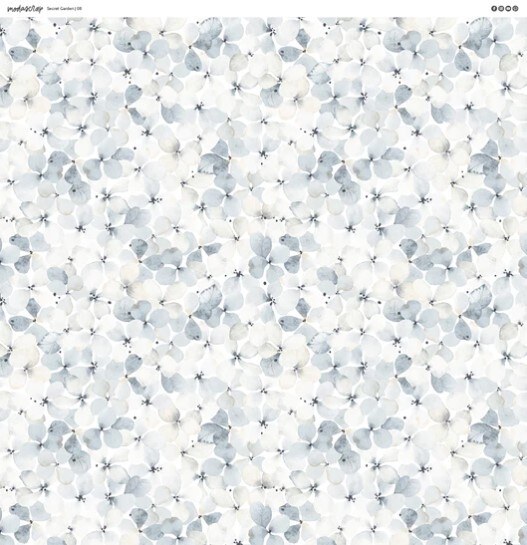 Sada papírů MODA SCRAP 12x12" - Secret Garden - sada 13 listů